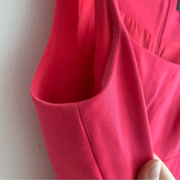 J. Crew Red Square Neck Knee Length Sleeveless Dress - Picture 4 of 9